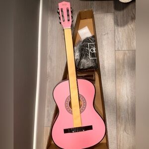 *NEW* PINK ACOUSTIC GUITAR